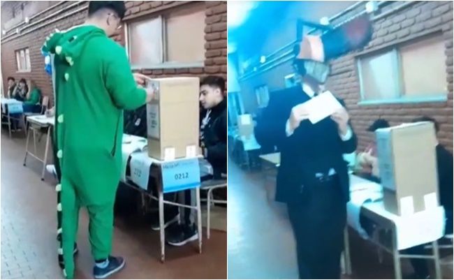 Chicodino votó en Florencio Varela
