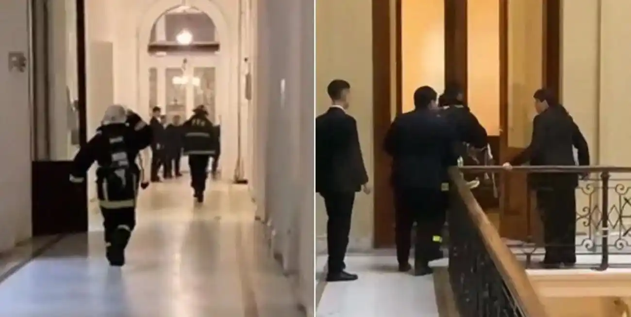 Un cortocircuito habría generado el inconveniente en el primer piso de la Casa Rosada.