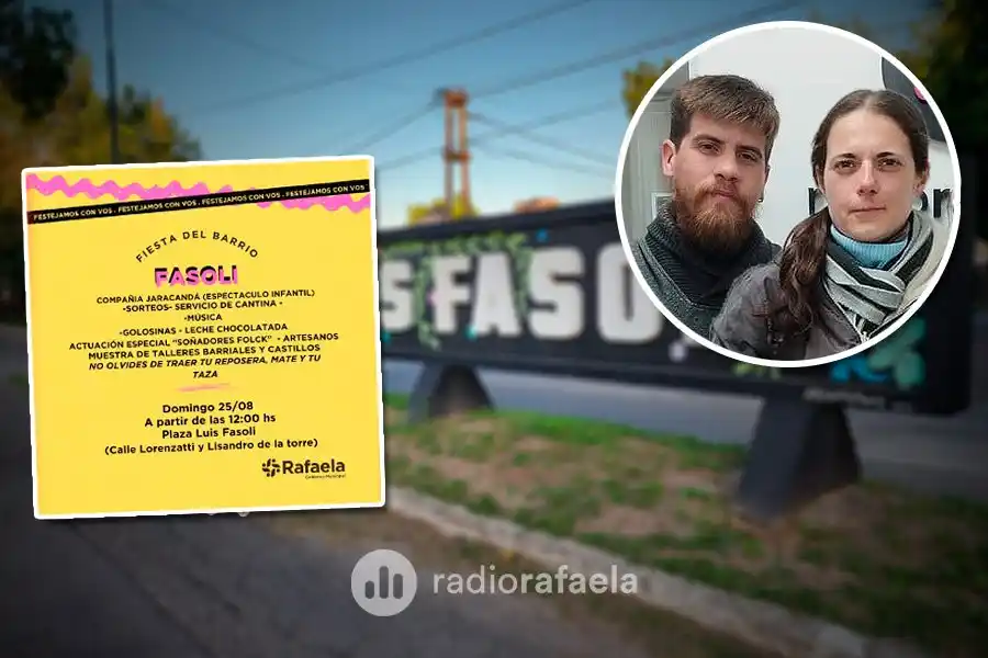 Fin de semana a pleno festejo en el barrio Fasoli: “Invitamos a todos a llevar sus sillones, mantas y mates”