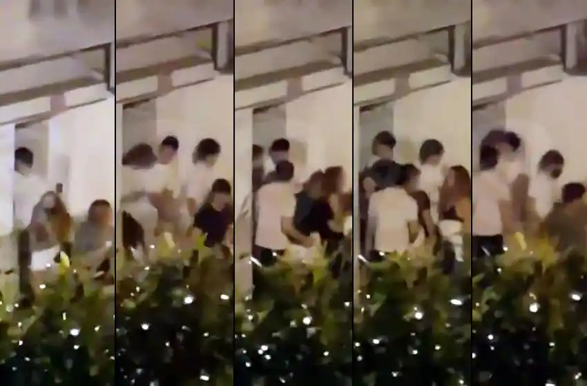 Video: vecinos escracharon a varios jóvenes mientras salían de una casa tras una fiesta clandestina