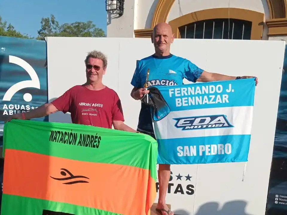 Gran actuación de Fernando Bennazar en el aguas abiertas de Baradero
