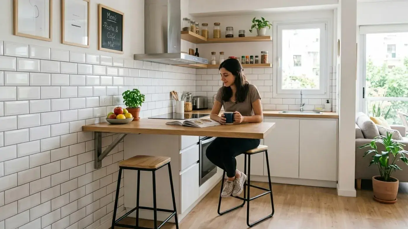 Adiós a la isla central: la nueva tendencia en decoración para cocinas pequeñas