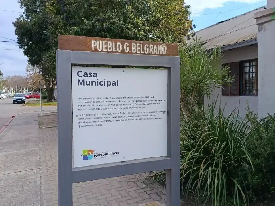 Pueblo Belgrano lanzó una Moratoria General para sus contribuyentes