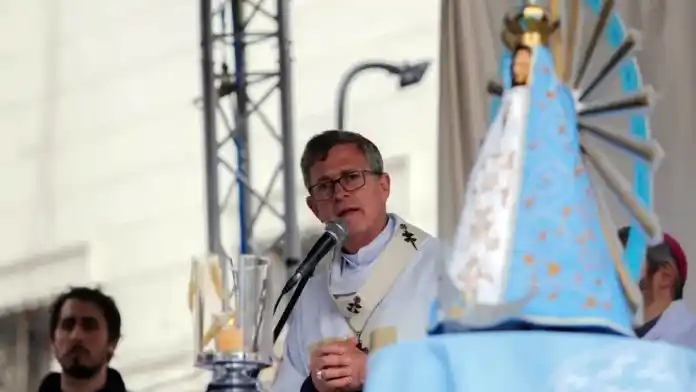 Jorge García Cuerva durante su homilía. (NA)