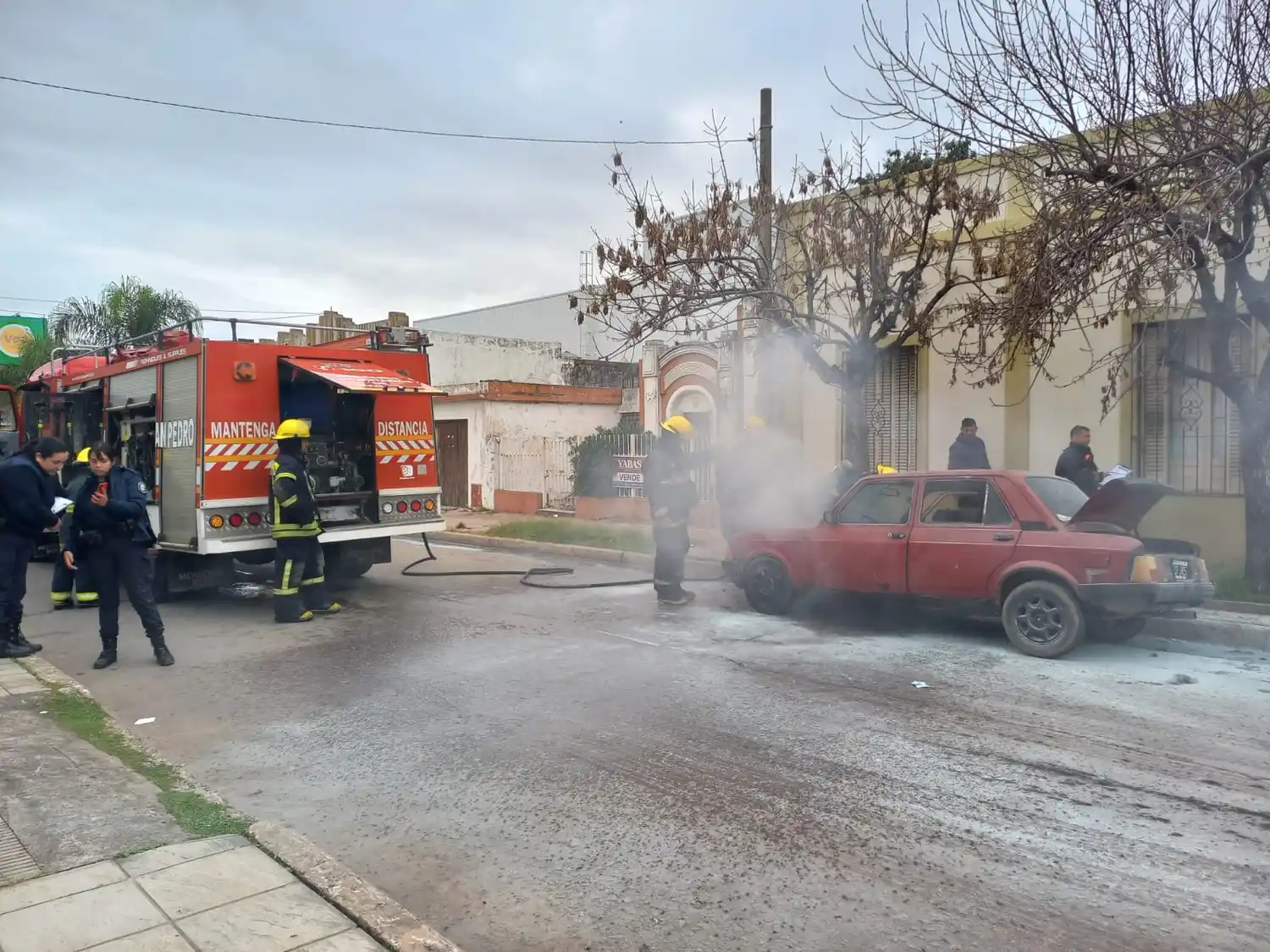 Incendio de vehículo