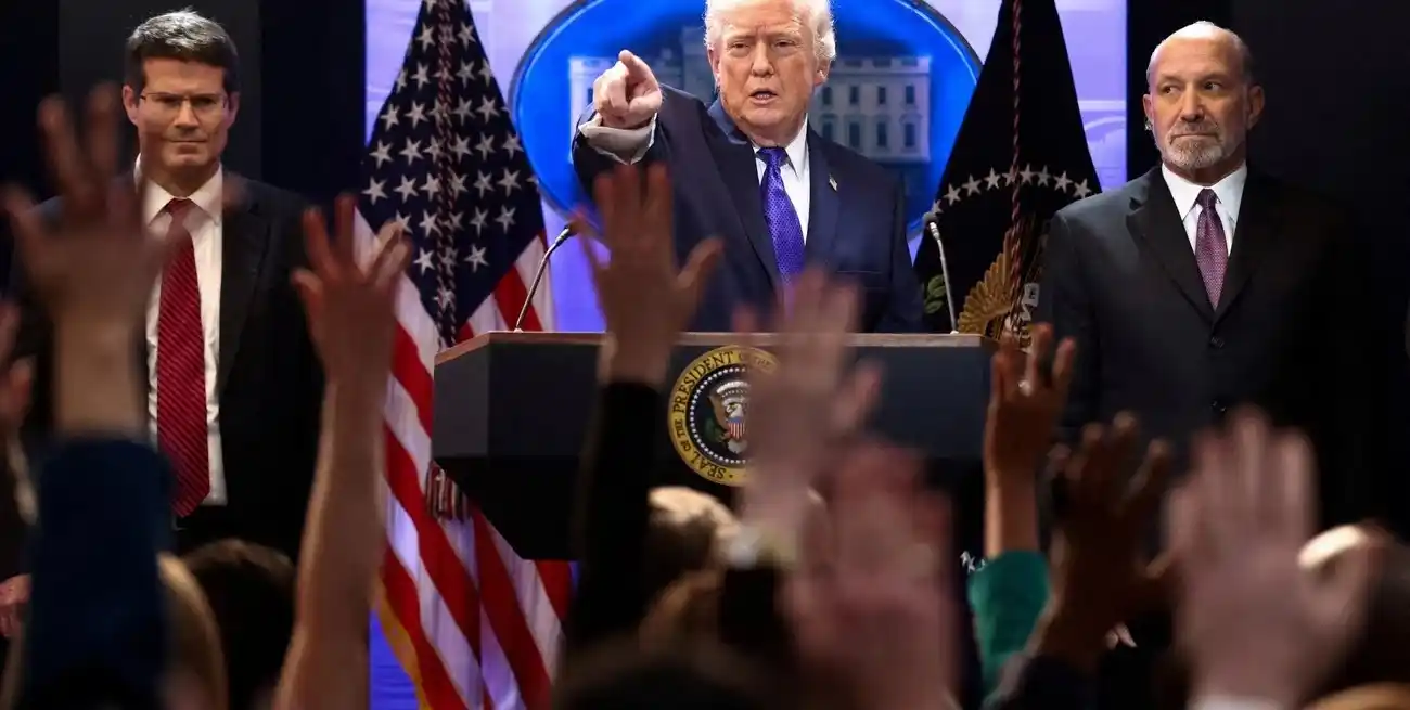 Trump se declaró "profundamente decepcionado" por la sentencia del Supremo de bloquear sus aranceles. Foto: REUTERS / Kevin Lamarque.