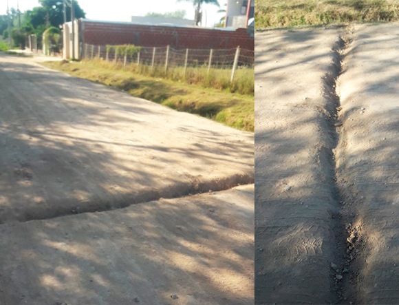 Reclamo en calle Rojas: advierten por tres cortes reductores en la calle