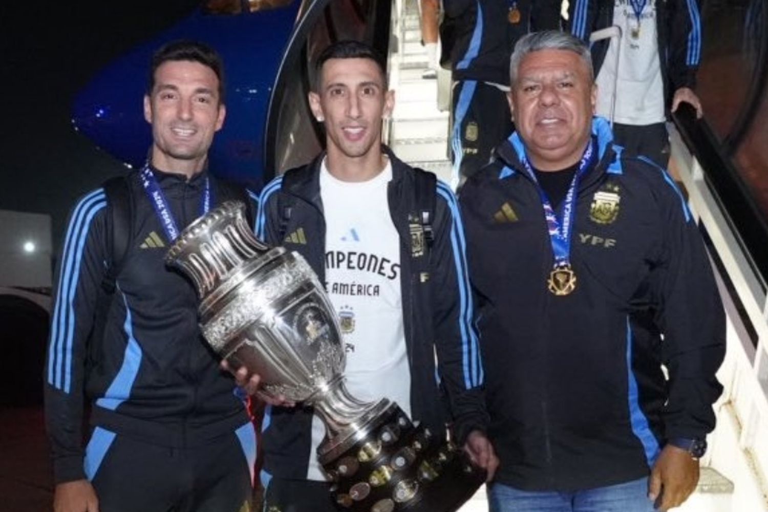 Llegaron los campeones: el imponente recibimiento a la Selección Argentina tras ganar la Copa América