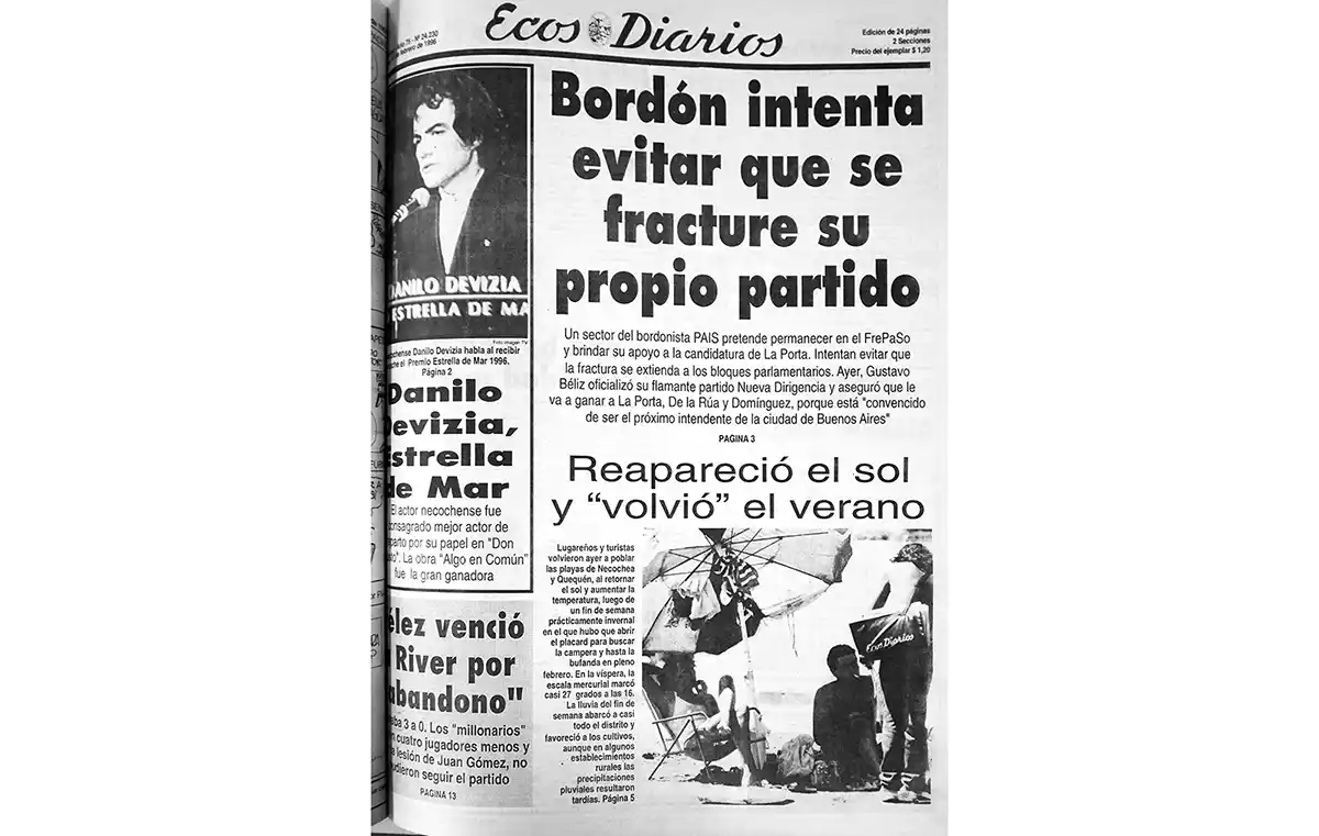 Miércoles 13 de febrero de 1996