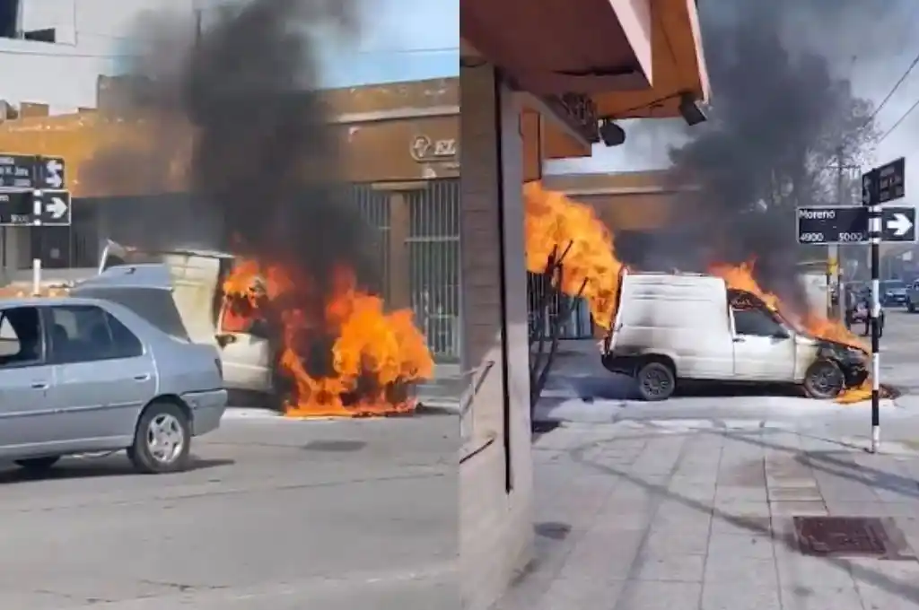 La camioneta, un Fiat Fiorino 2011.