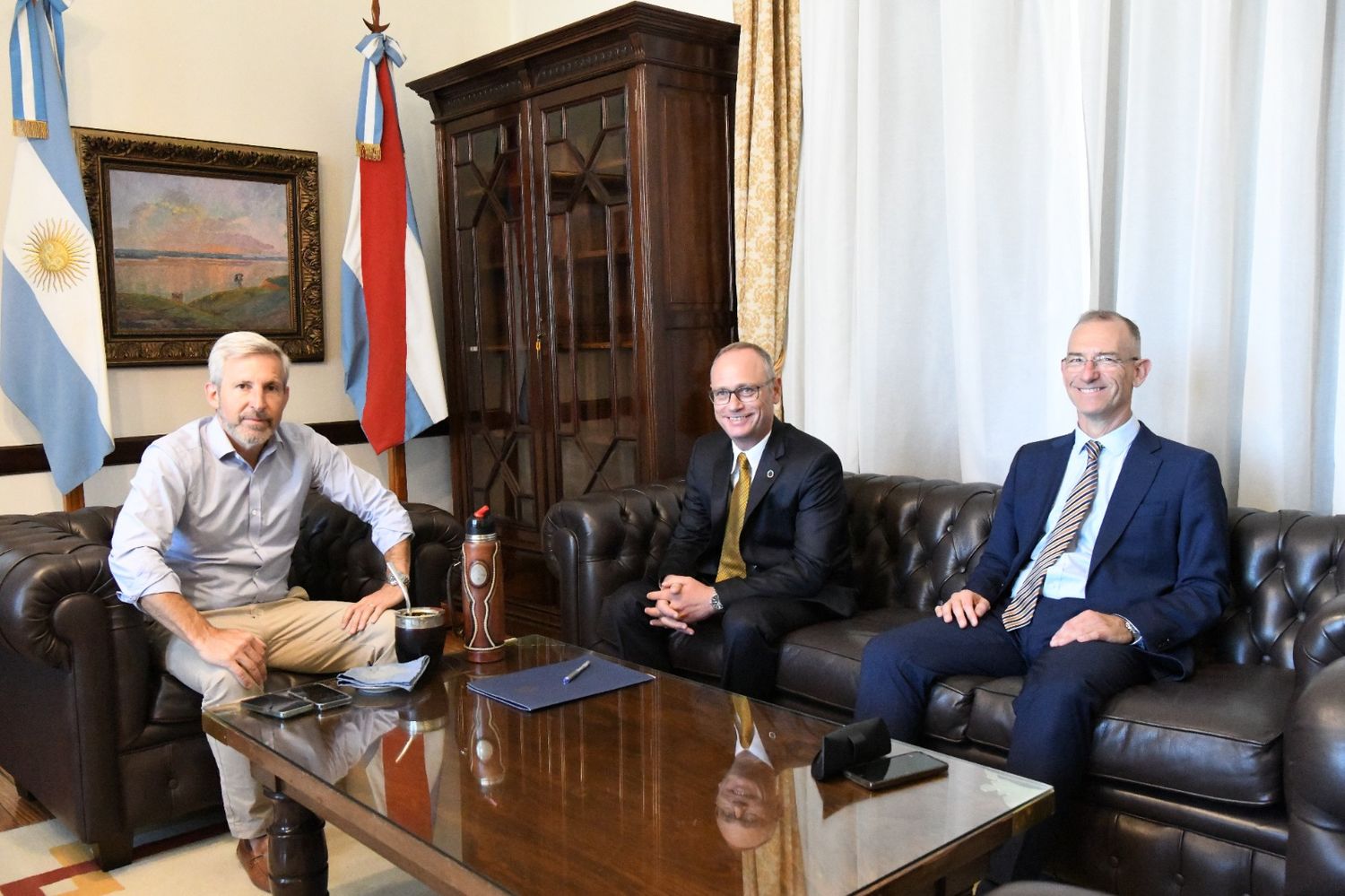 El presidente del STJ Leonardo Portela se reunió con el gobernador Rogelio Frigerio