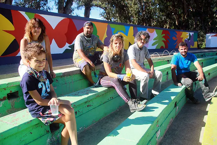 “Mariposario de infancia”, obra a gran escala en el Anfiteatro