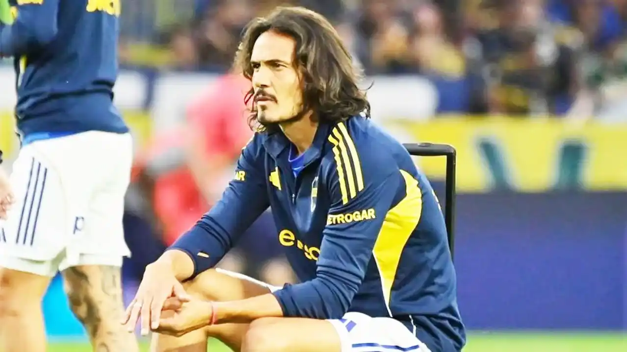 Cavani asoma como titular en Boca para el clásico ante Racing