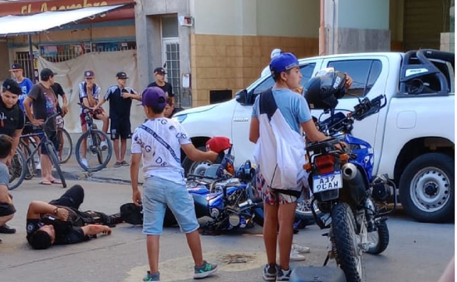 Fuerte choque en el centro venadense.