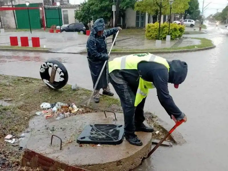 Tareas preventivas ante las 
lluvias registradas en la ciudad