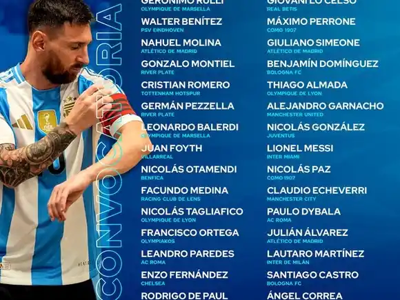 Scaloni confirmó la prelista de la Selección Argentina para enfrentar a Brasil y Uruguay