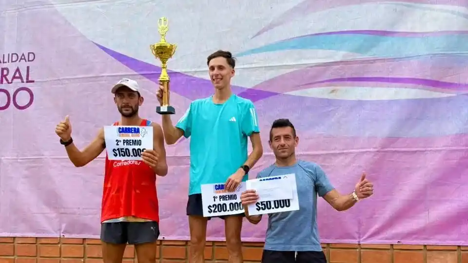 Aramburu, tercero en el podio de General Guido.