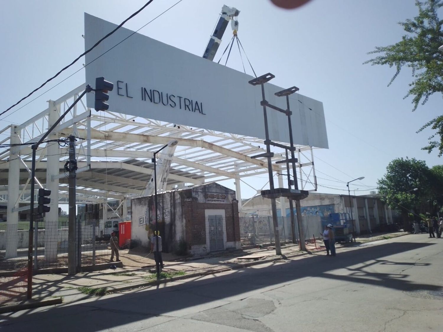 El gimnasio polideportivo del Industrial avanza rápido