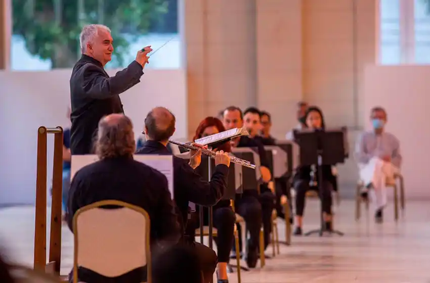 La Banda Sinfónica Municipal volvió a tocar de forma presencial