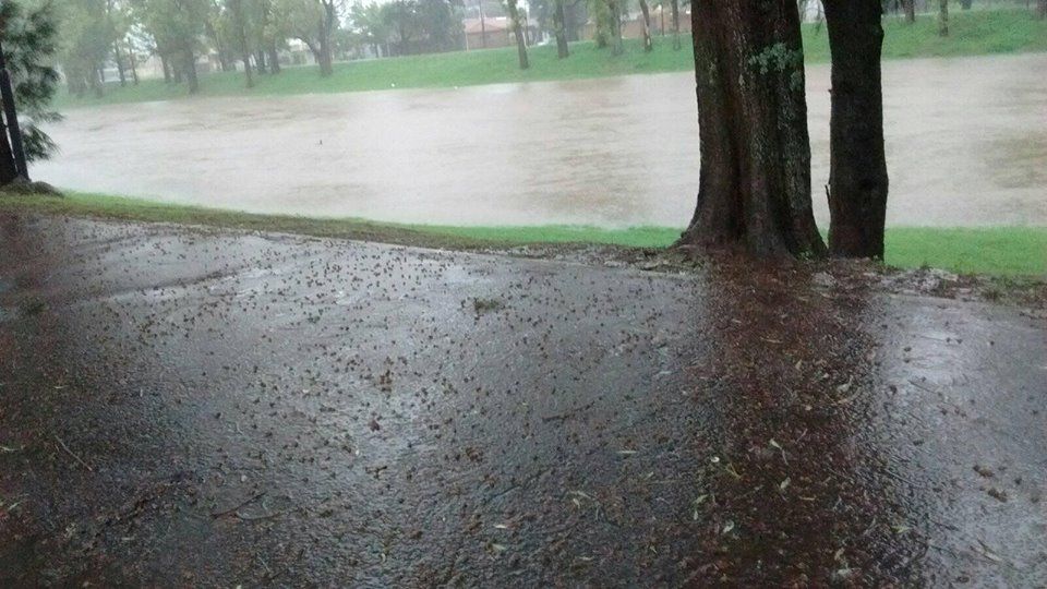 Temporal: Cortes de rutas y evacuados en Pergamino