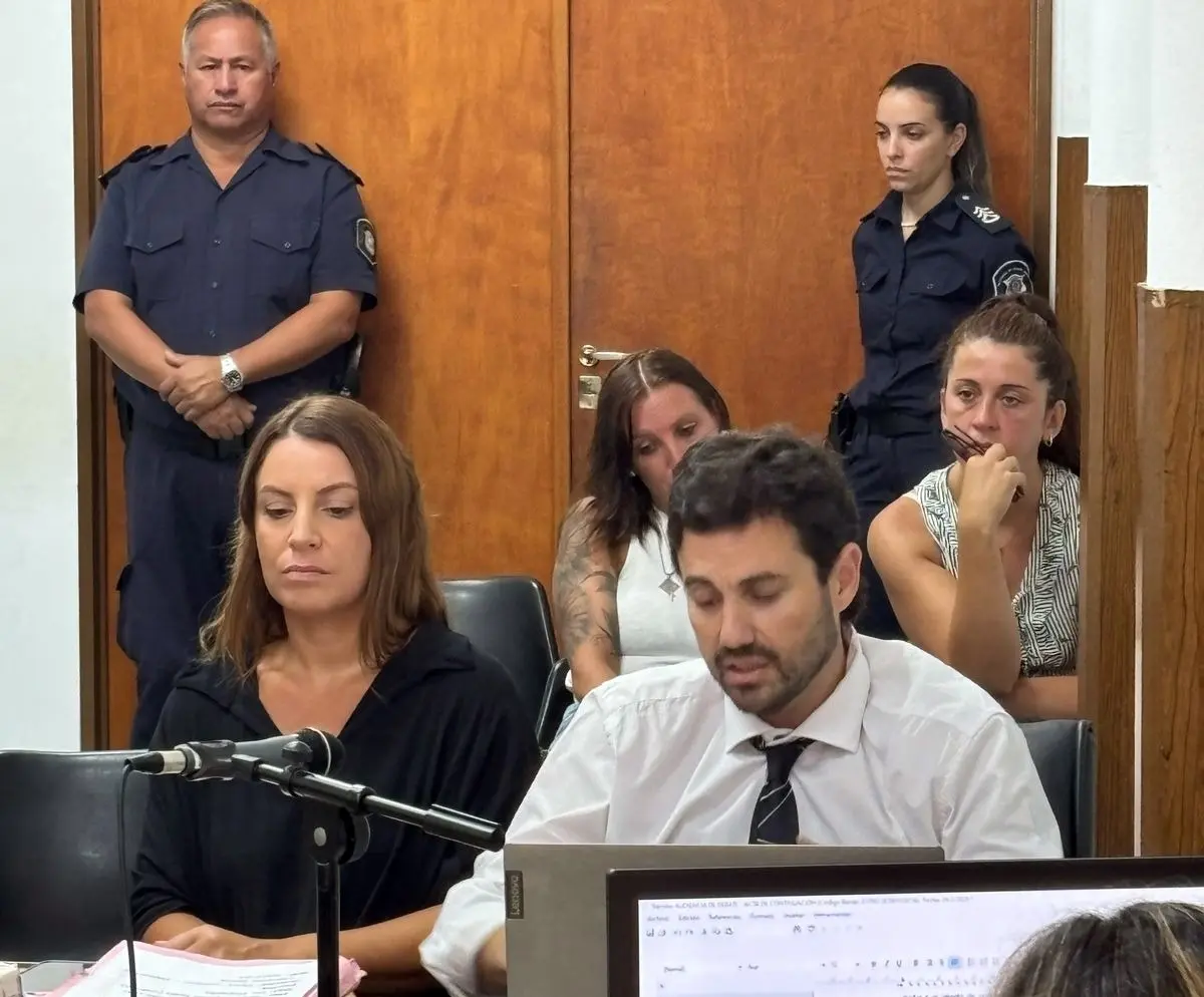 El fiscal Bendersky en pleno alegato en la sala del Tribunal Criminal