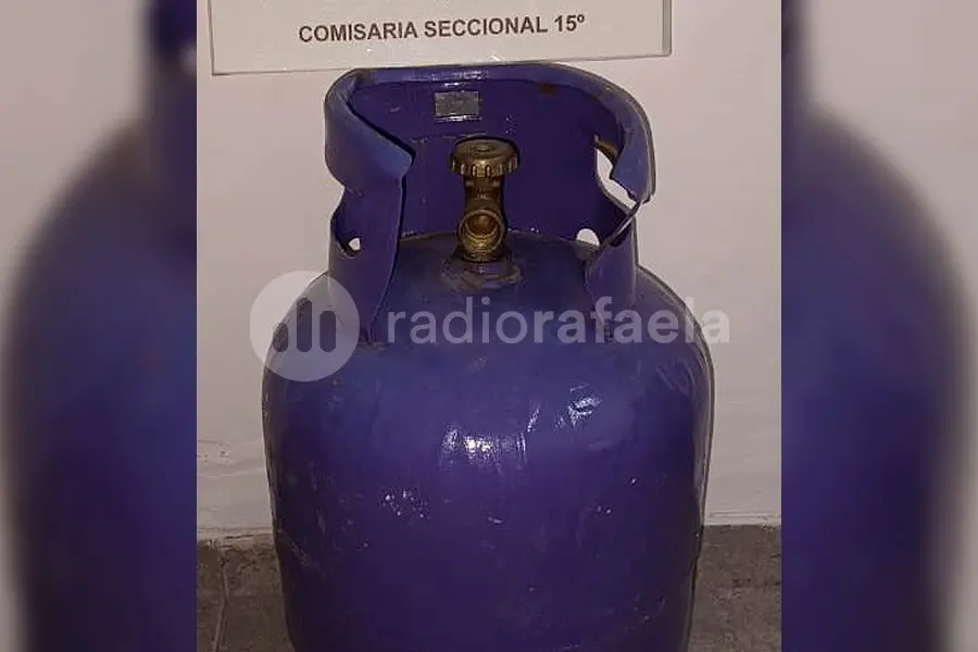 Tras una rápida intervención, recuperaron una garrafa robada