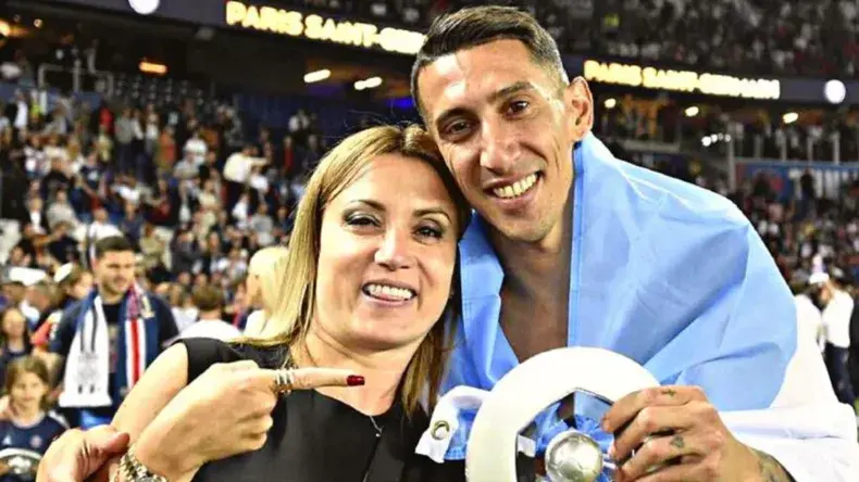 Jorgelina Cardoso y Ángel Di María.