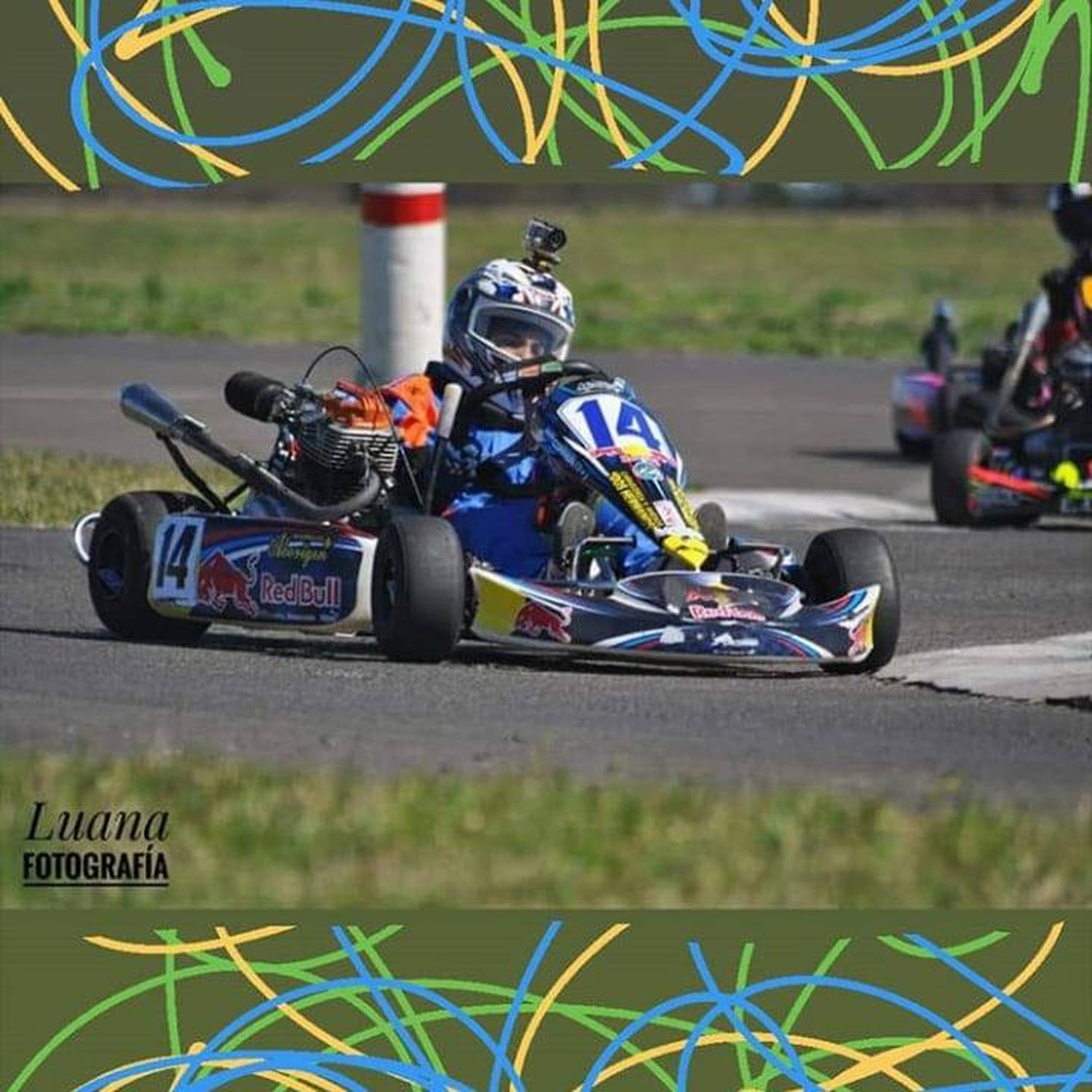 Joaquín Correa se quedó con la promocional de karting