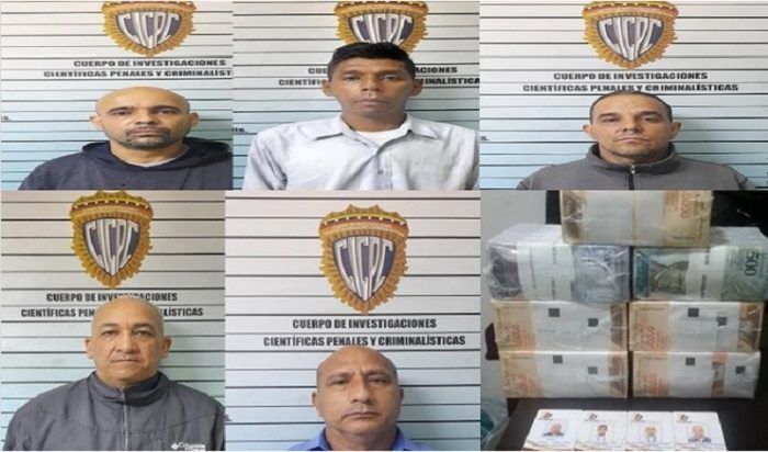 CICPC captura a empleados de transporte de valores que hurtaban billetes