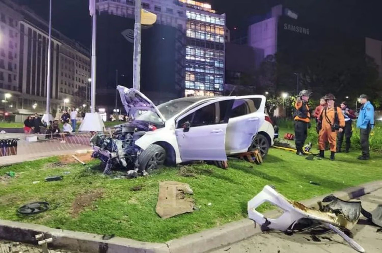 Vuelco en el Obelisco