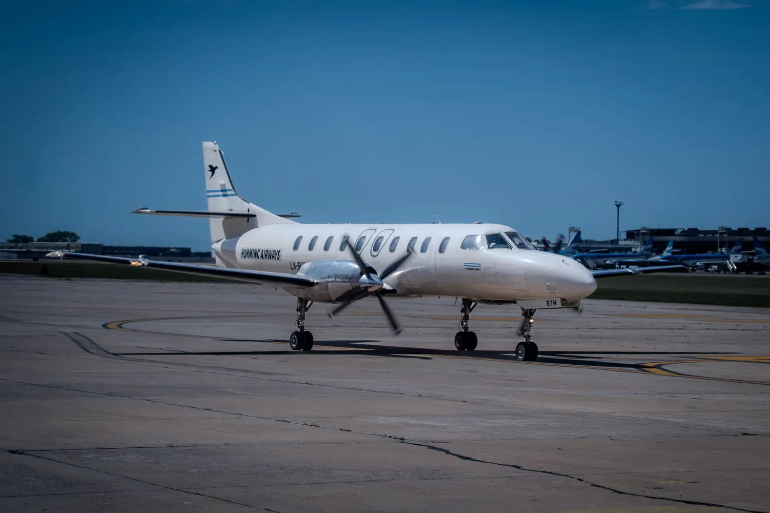 Un avión de la empresa Humming Airways