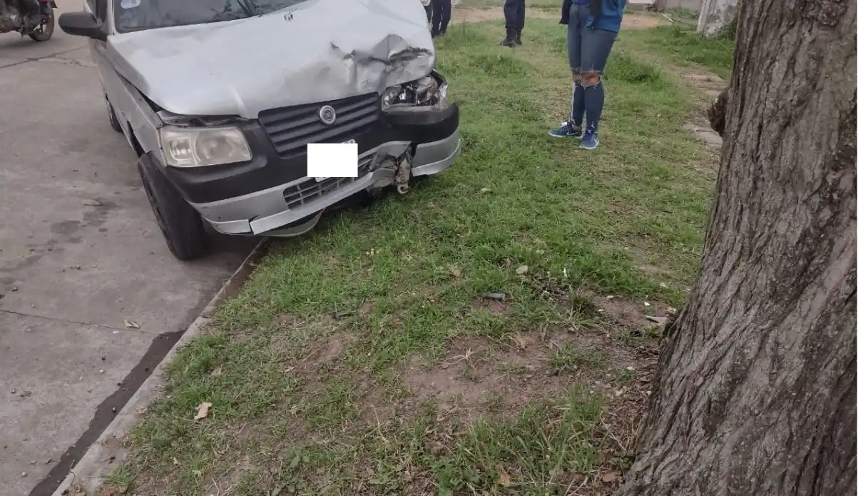 Chocó el auto contra un árbol: iba alcoholizada y no sabía conducir