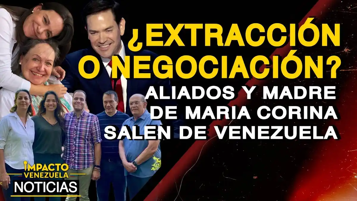 ¿EXTRACCIÓN O NEGOCIACIÓN? Aliados y madre de María Corina salen de Venezuela – VIDEO