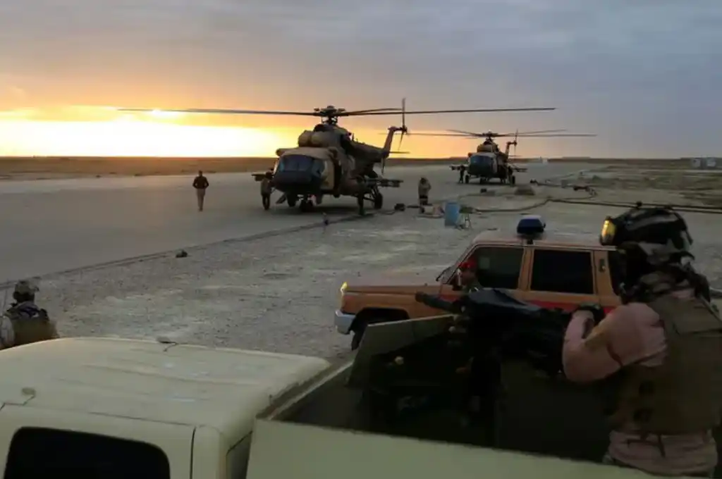 "La base ocupada de Ain al Asad fue atacada" .