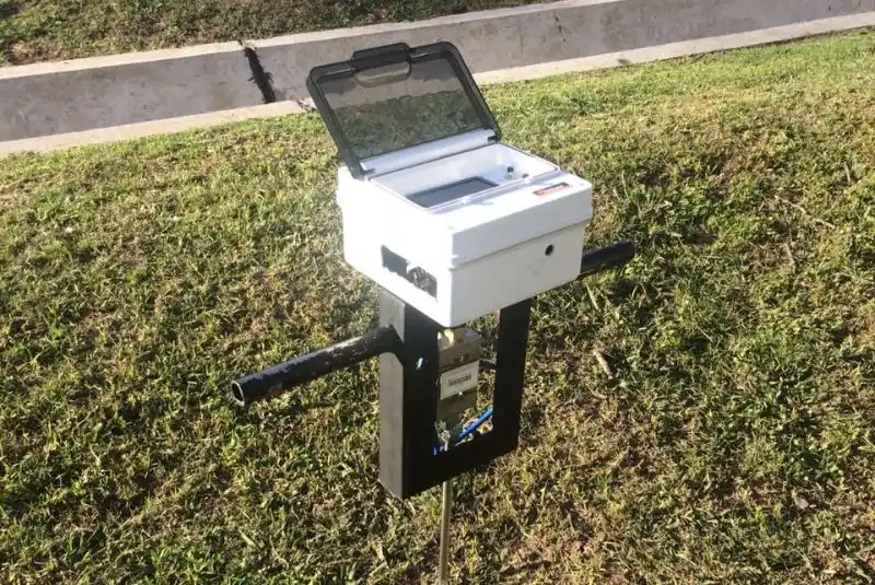 Un dispositivo que mide la compactación del suelo