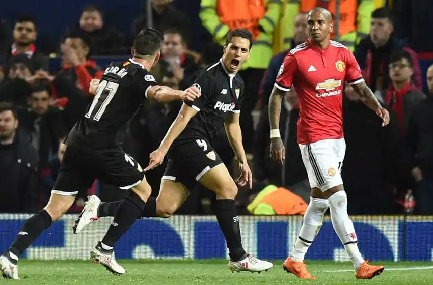 Sevilla dio el batacazo y eliminó al Manchester United