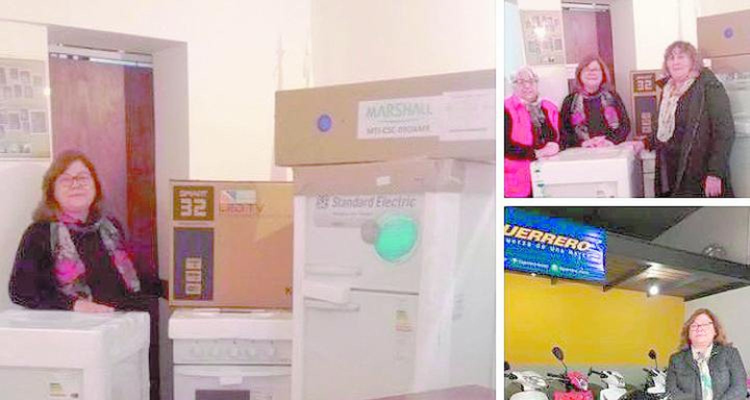 Patricia Rocca ganó moto, heladera, split, lavarropas y TV Led en la rifa del Hospital