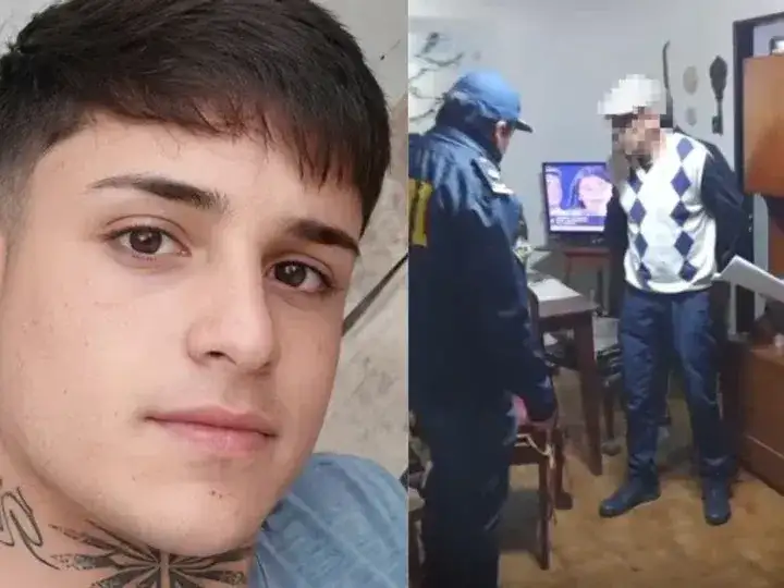 Kevin Martínez y Leonardo Marzzellino, al momento de su detención.
