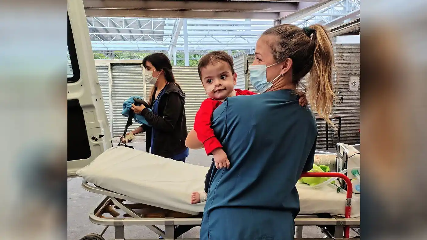Felipe, el niño que recibió un corazón, continúa su recuperación en Pilar