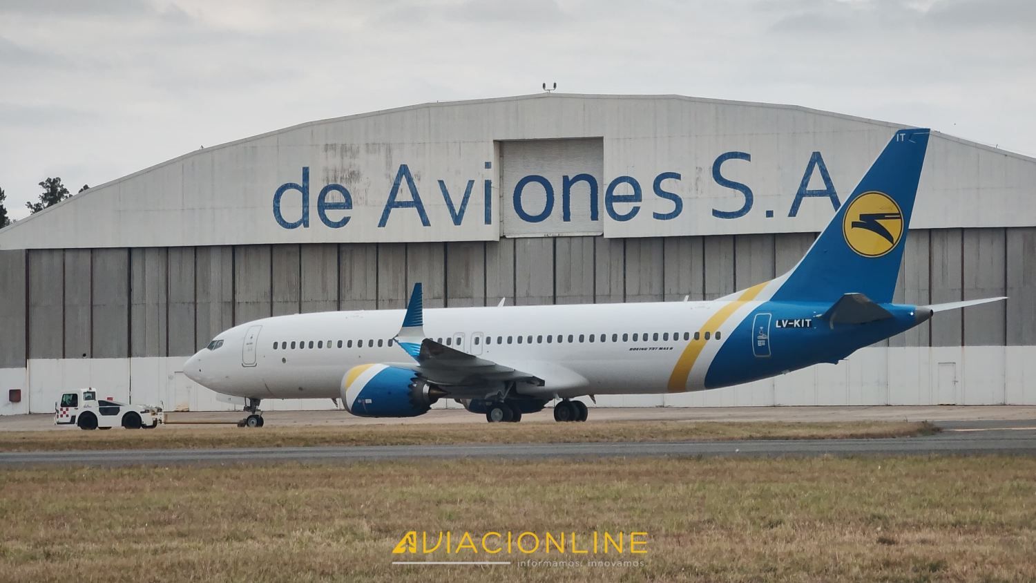 Arribó a FAdeA el Boeing 737 MAX «ucraniano» para Aerolíneas Argentinas