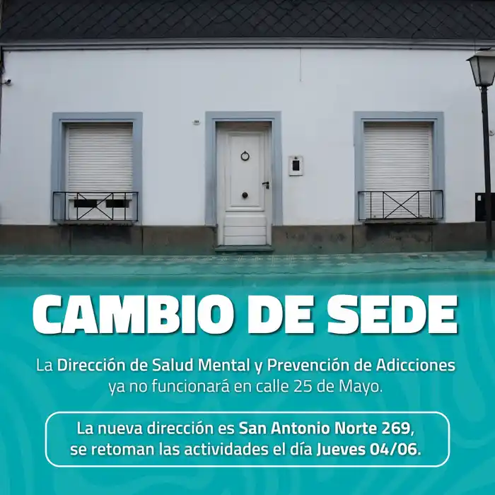 La Dirección de Salud Mental y Prevención de Adicciones ya funciona en su nueva sede