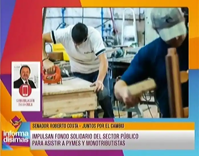 Impulsan fondo solidario del sector público para asistir a pymes y monotributistas