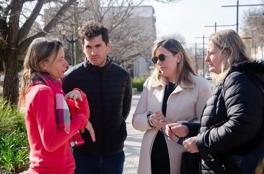 Orciani y Ciancio visitaron  Rufino, acompañadas por Carballeira