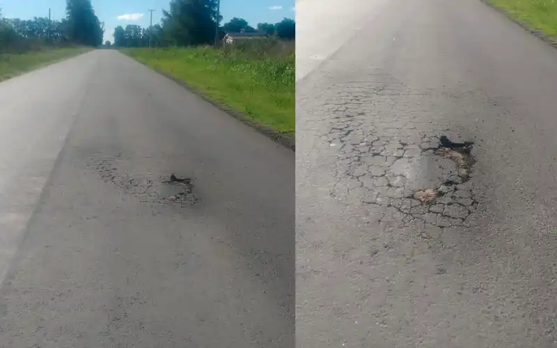 Acceso a Castro: “Pavimento inaugurado hace 7 meses”