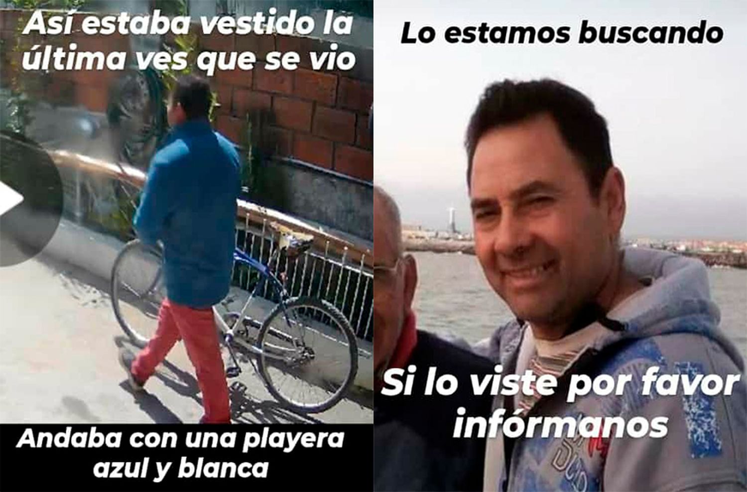 Buscan con desesperación a un hombre de 53 años en Mar del Plata