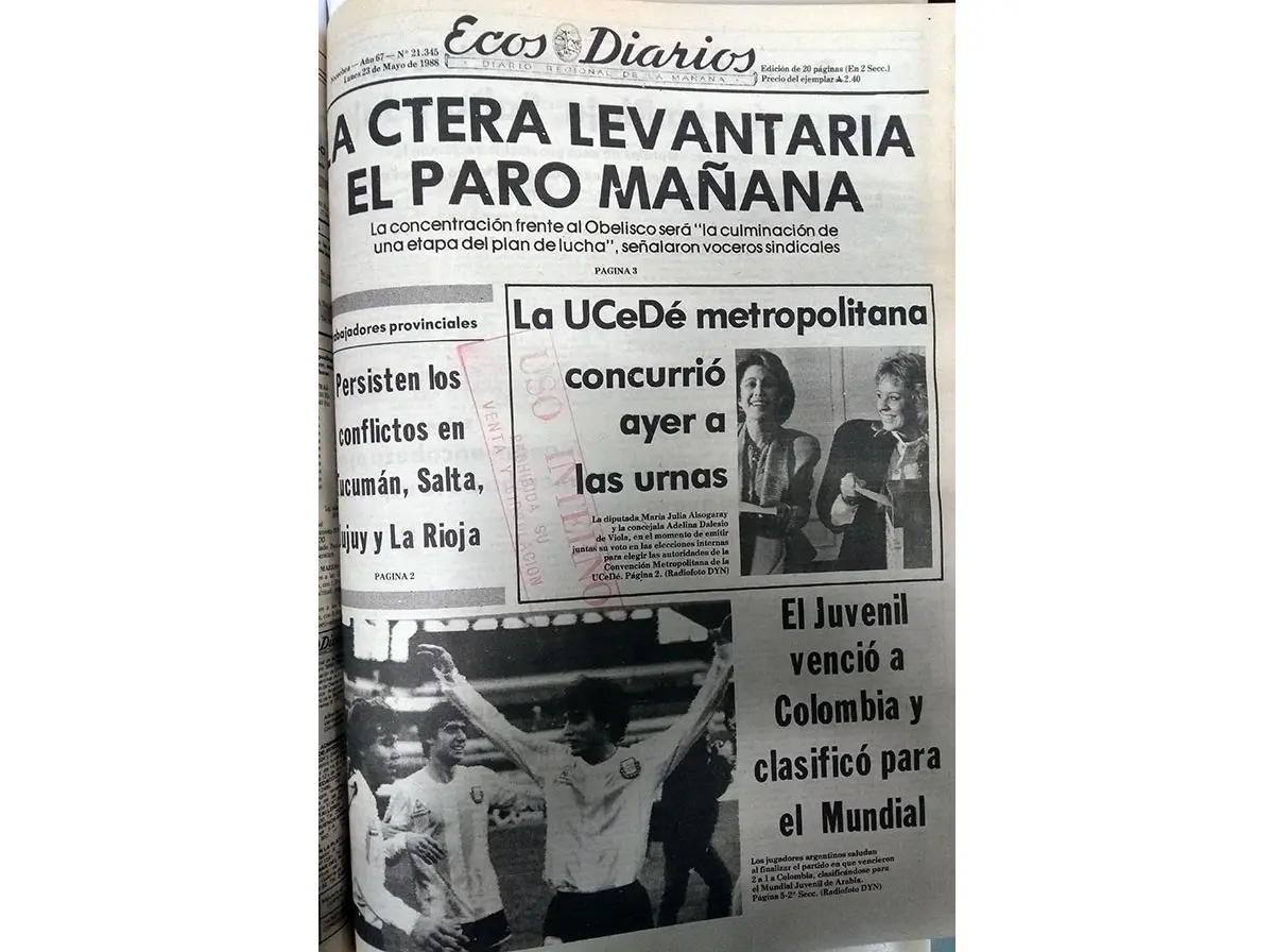 Lunes 23 de mayo de 1988