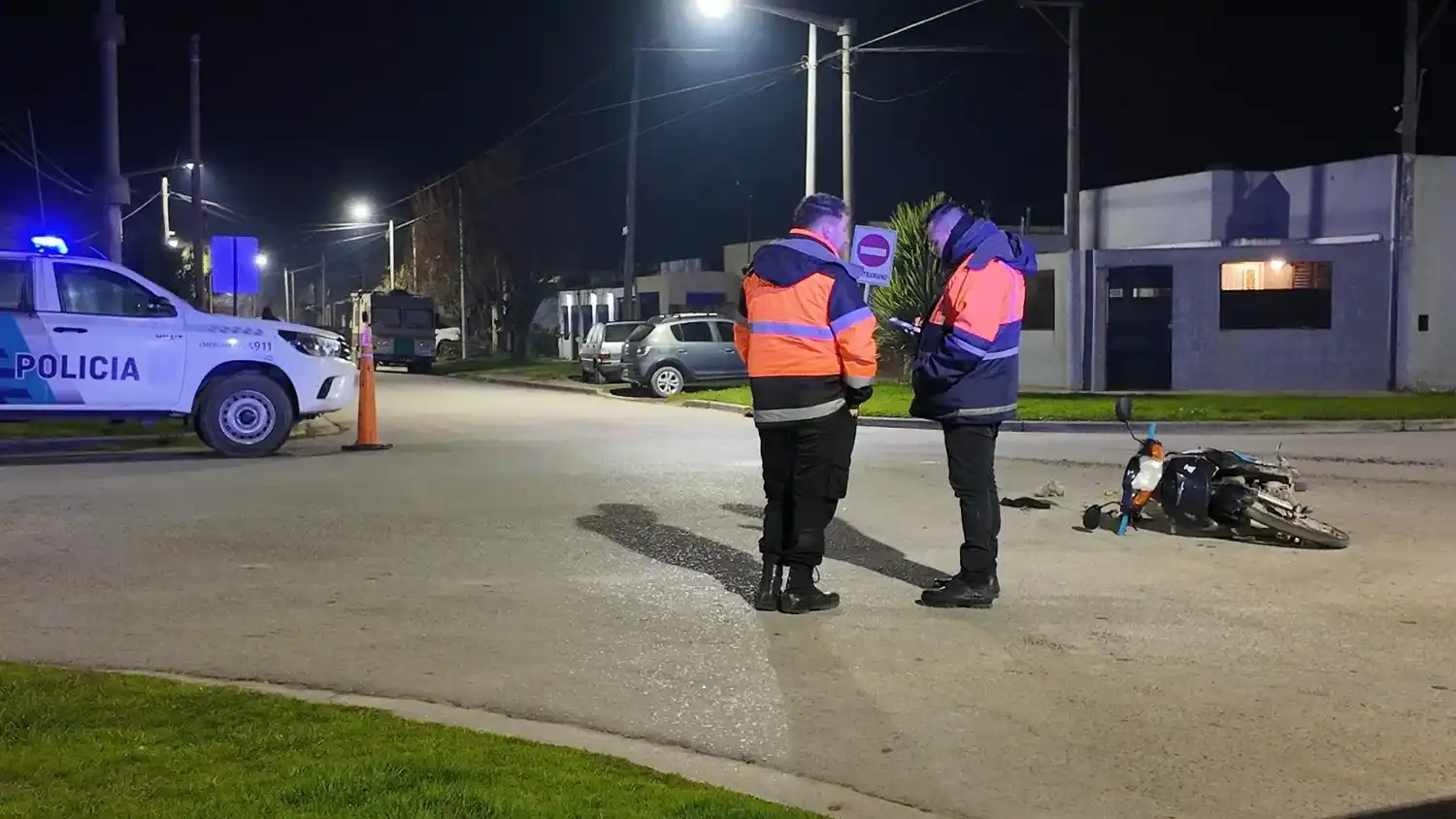 Menor de 15 años se accidentó con su moto y fue hospitalizado