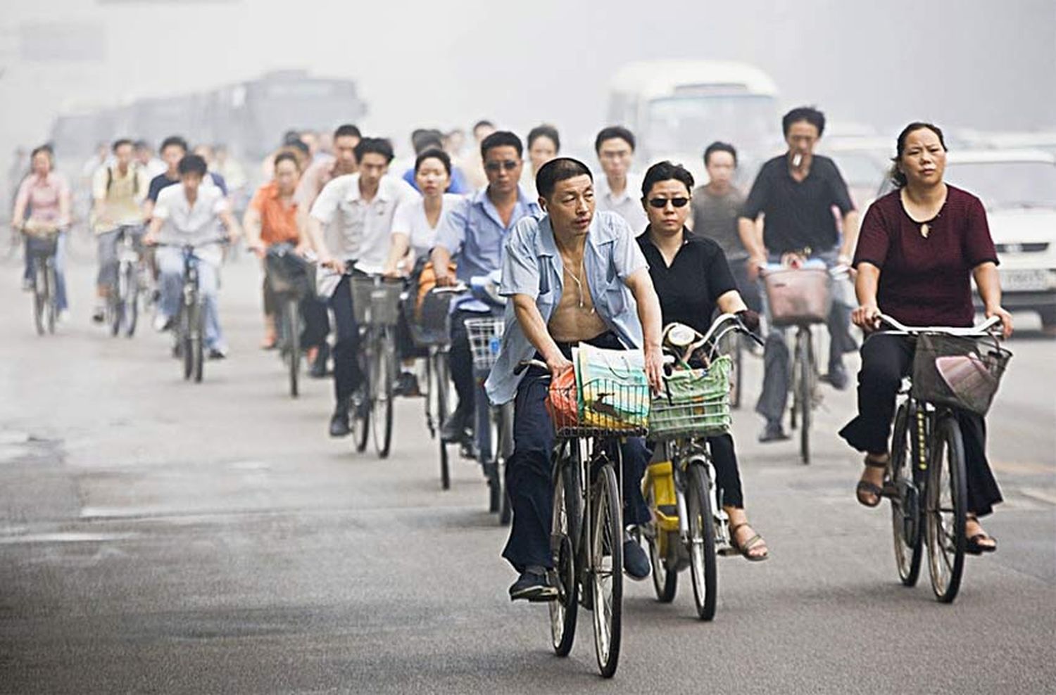 ¿Sabías que las bicicletas son transporte masivo en China?