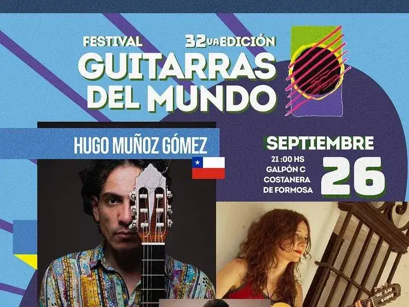 Guitarras del Mundo EN Formosa 
con una noche de música sin fronteras