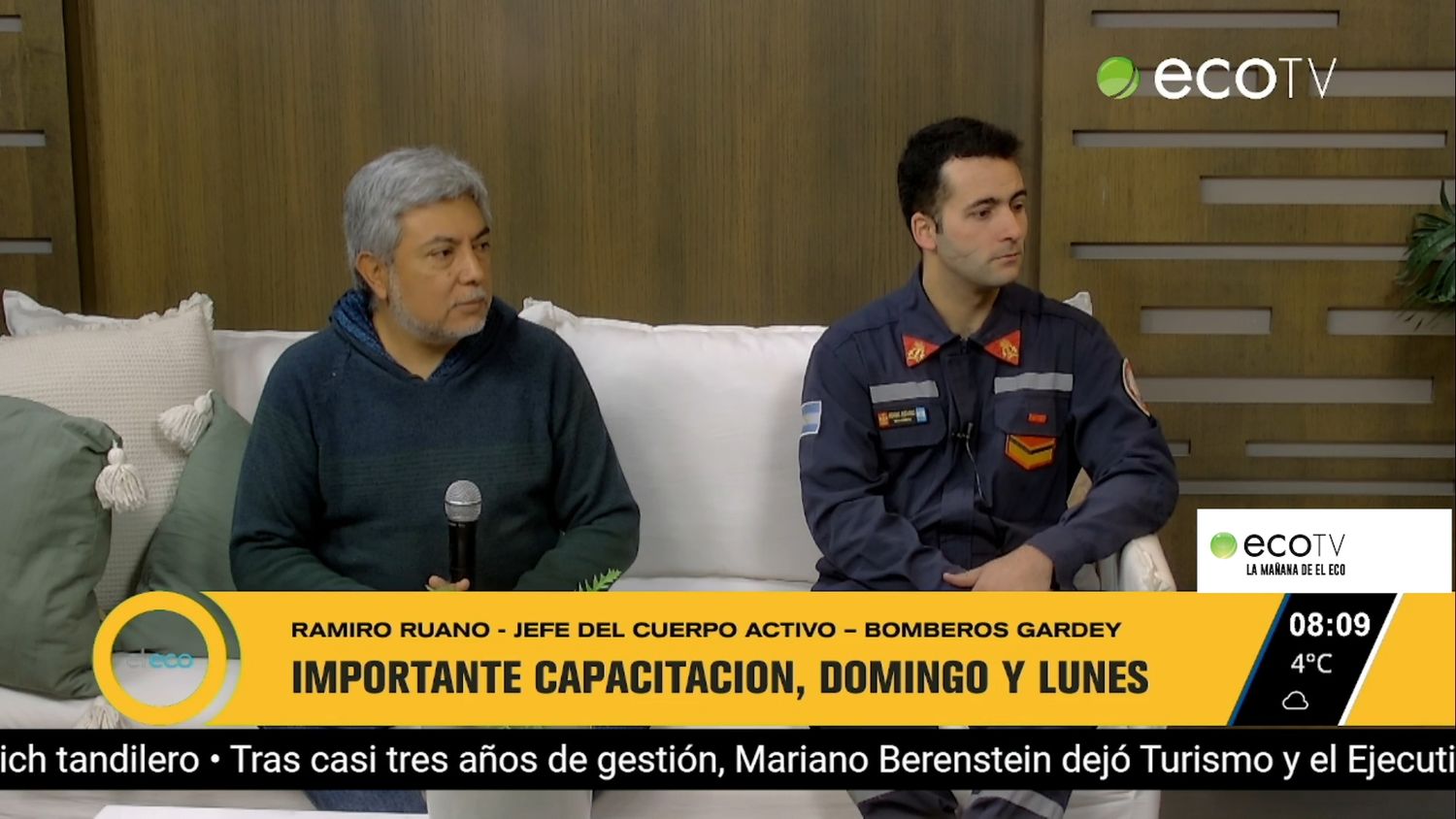 Importante capacitación para los Bomberos de Gardey
